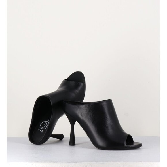 Attilio Giusti Leombruni Shoes - 🆕 AGL Attilio Giusti Leombruni Dea Mule Sandal Shoes Leather Black 10